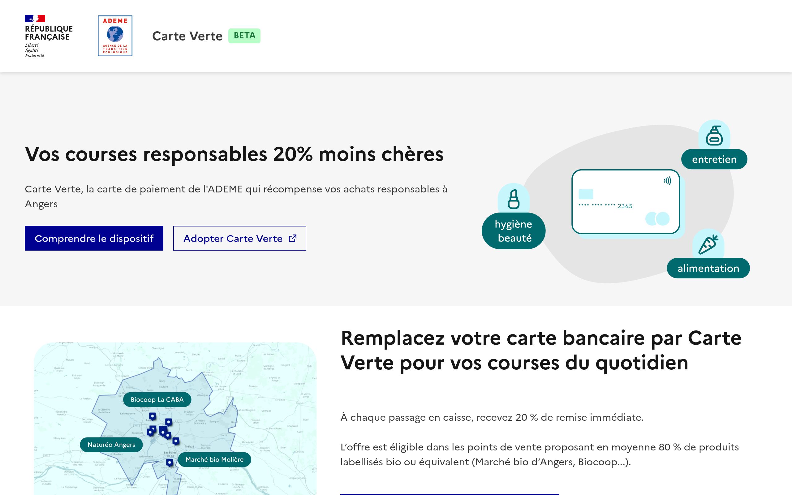 Copie d'écran de https://carte-verte.ademe.vercel.app